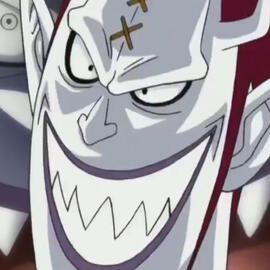 An image of Gekko Moriah from the One Piece anime. He's grinning widely and his brows are pointed down.